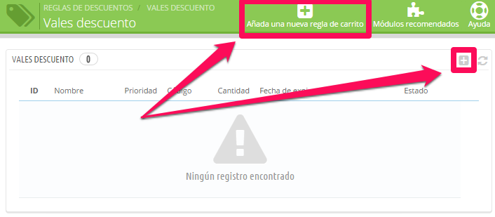 Descuentos en PRESTASHOP 1
