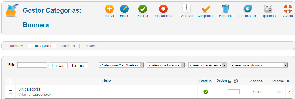 Banners en Joomla!