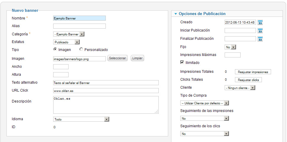 Banners en Joomla!
