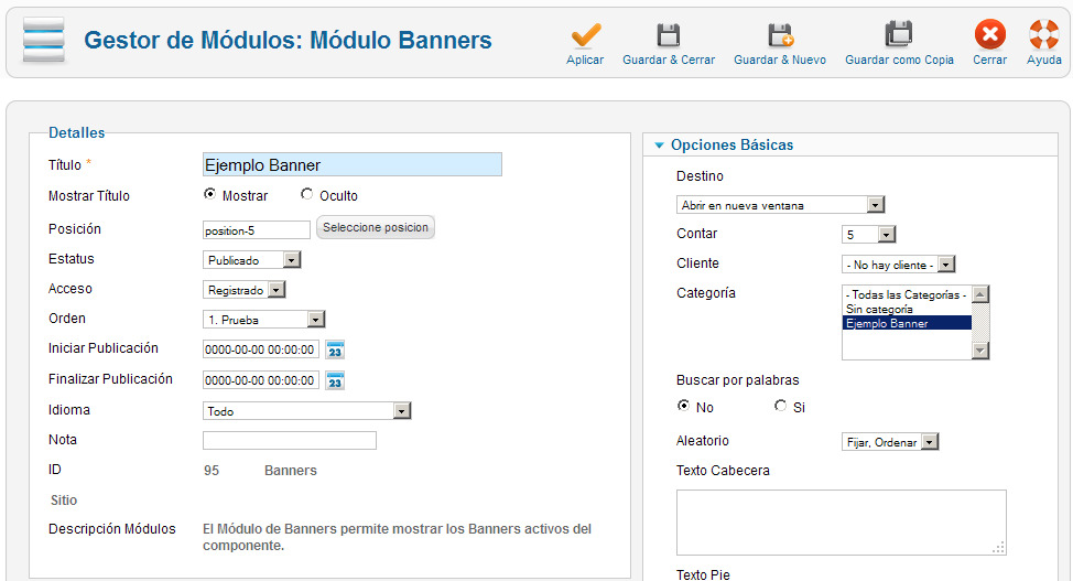 Banner de Joomla!