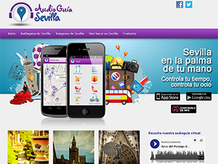 portfolio web oklan diseño web audioguiasevilla.com turismo Sevilla